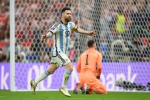 Messi marcou o primeiro...