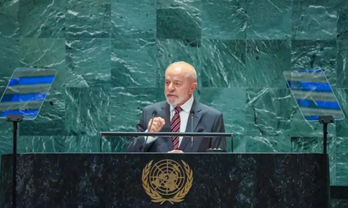 Presidente Lula durante discurso no Pacto para o Futuro, avento que antecede a Assembleia Geral da ONU -Ricardo Stuckert e Agência Brasil